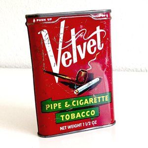 Vintage Velvet tobacco tin